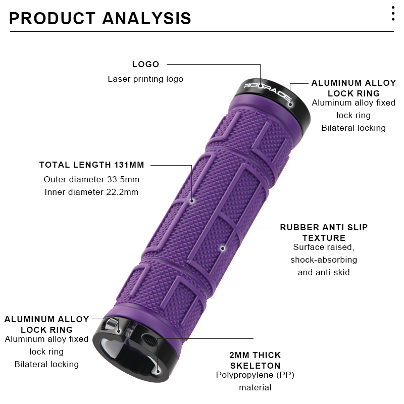 Manoplas de Bicicleta RIDERACE - Commuter Bike Lock avaliação e preço
