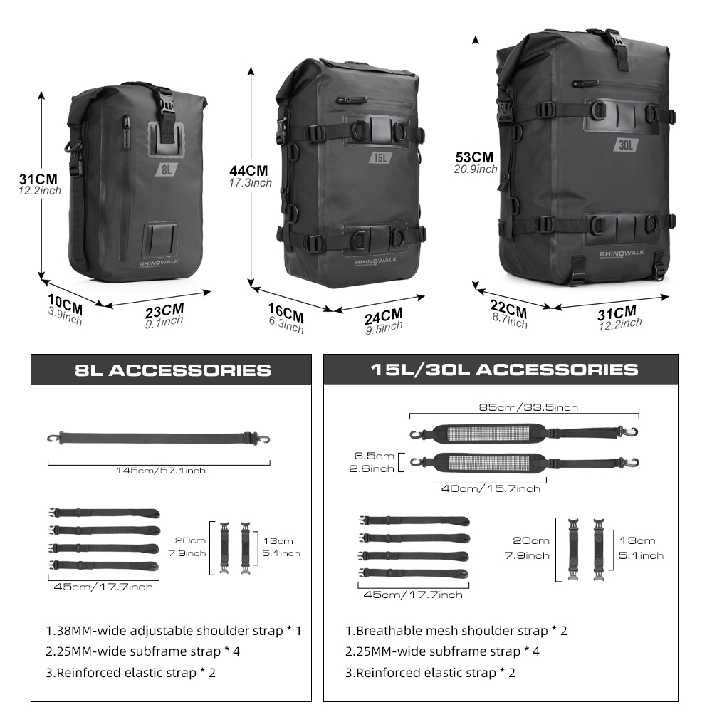 Rhinowalk motocicleta caixa su - Panniers Waterproof Rear avaliação e preço
