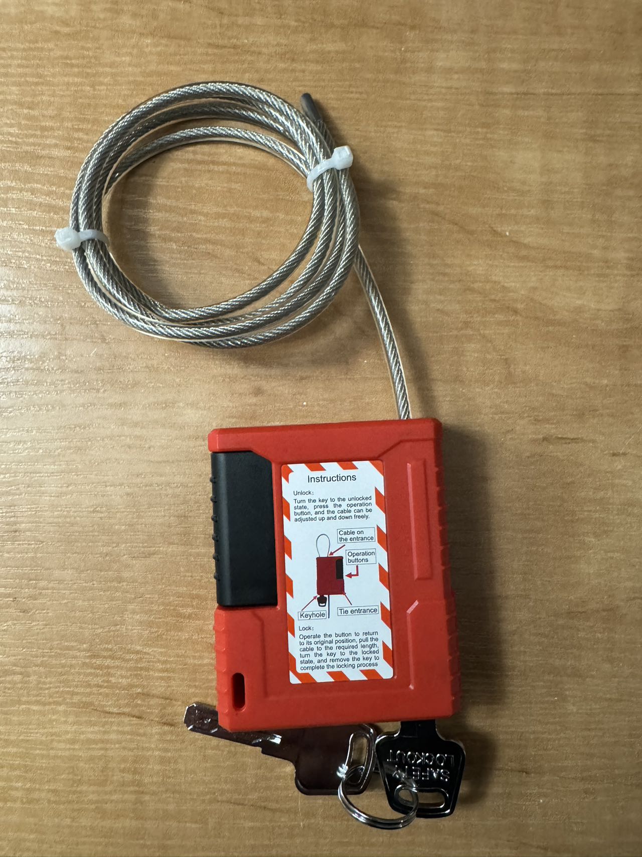 Cabo de 4 mm de diâmetro, 1 m  - Cable Lock Flexible avaliação e preço